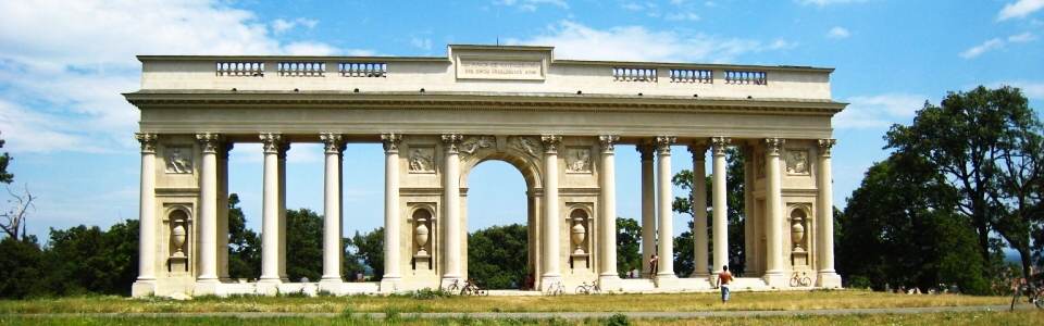 antic colonnade Reistna with Corinthian columns over Valtice