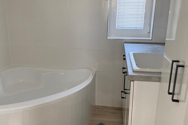 koupelna na zahradním apartmánu