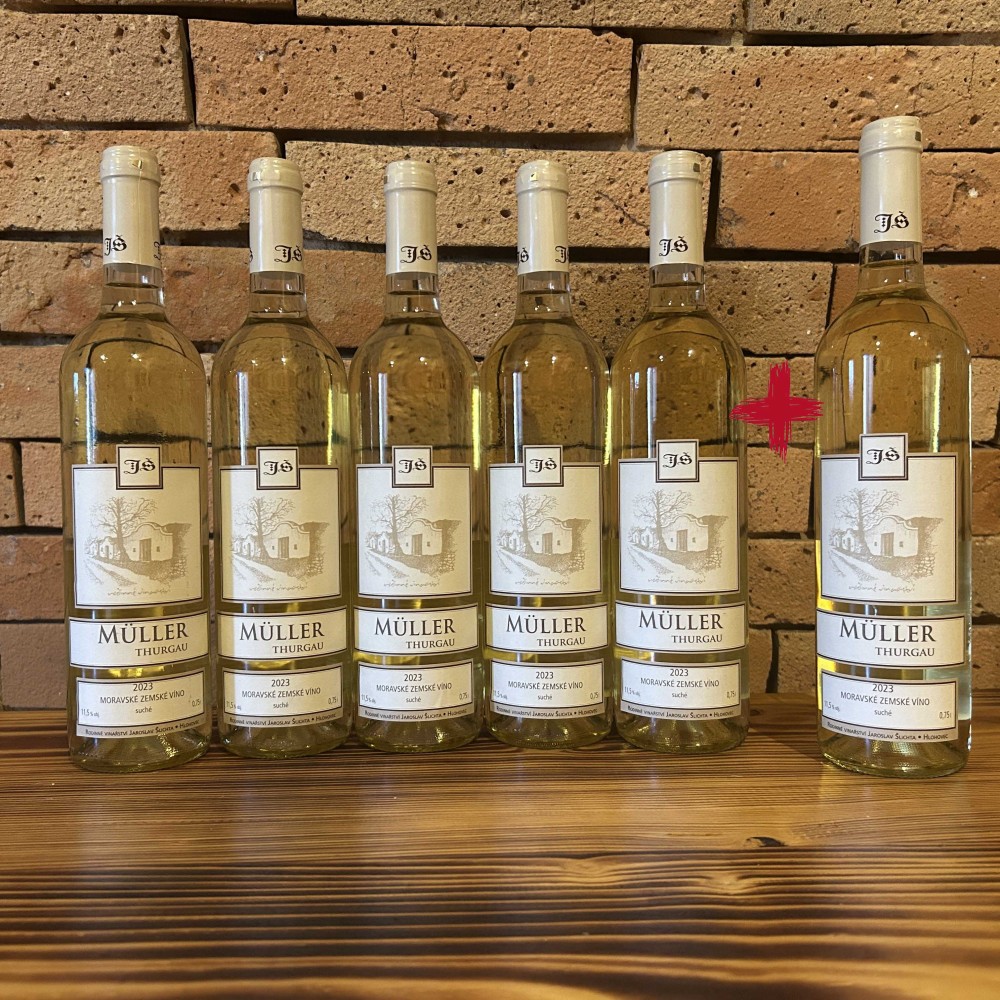 Müller Thurgau 5+1 láhev zdarma